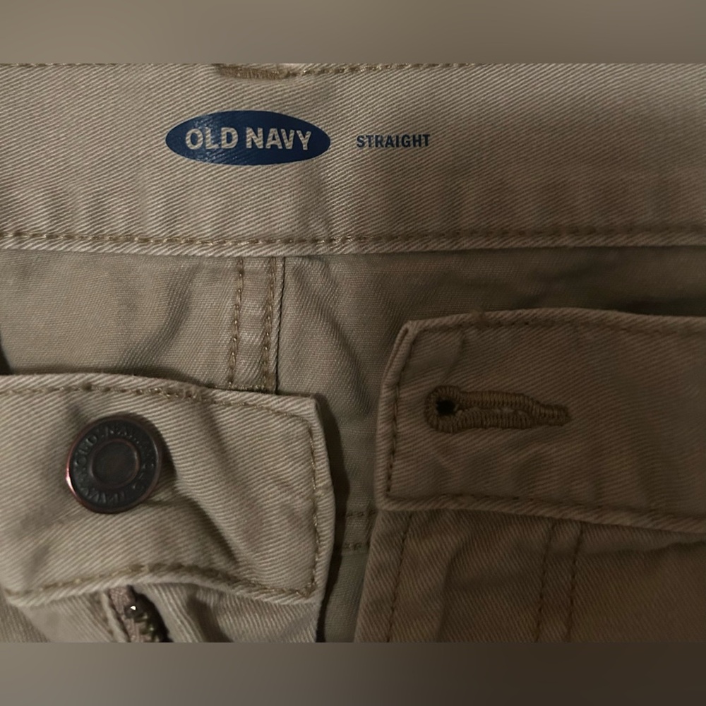 Men’s 36x32 Khaki Pants Old Navy Straight Leg - Picture 4 of 4